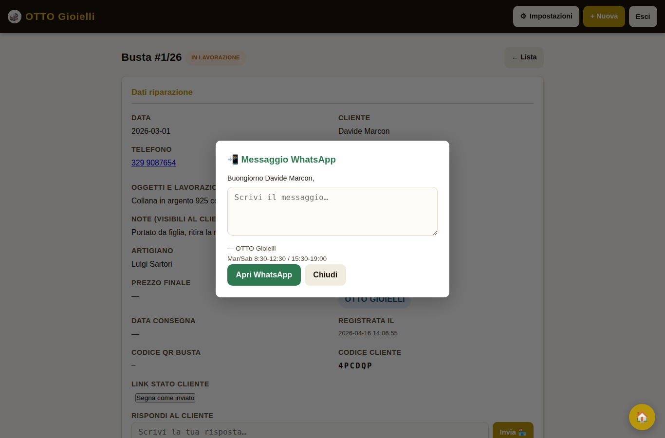 Template WhatsApp personalizzabili